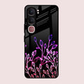 Multicolor Flower Print Glass Case Cover For Vivo Y31 5G