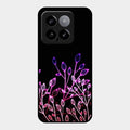 Multicolor Flower Print Glass Case Cover For Xiaomi 14 5G