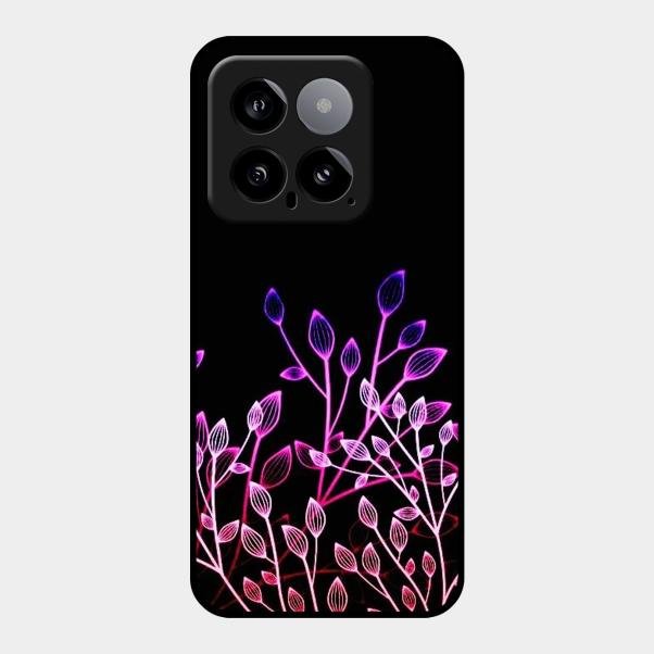 Multicolor Flower Print Glass Case Cover For Xiaomi 14 5G