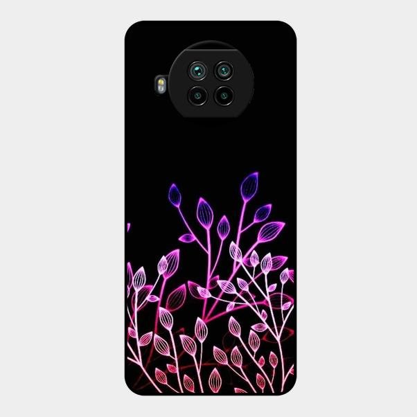 Multicolor Flower Print Glass Case Cover For Xiaomi Mi 10I 5G