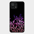 Multicolor Flower Print Glass Case Cover For Xiaomi Mi 11 Lite