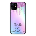 MultiColor Glitter Glass Case For iPhone 12 mini