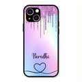 MultiColor Glitter Glass Case For iPhone 13