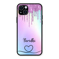 MultiColor Glitter Glass Case For iPhone 14