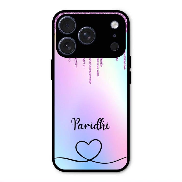 MultiColor Glitter Glass Case For iPhone 17 Pro Max