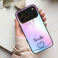 MultiColor Glitter Glass Case For iPhone 17 Pro