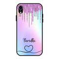 MultiColor Glitter Glass Case For iPhone XR