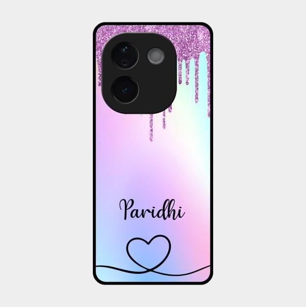 MultiColor Glitter Glass Case For Iqoo Z9S Pro 5G