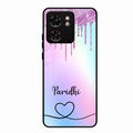 MultiColor Glitter Glass Case For Motorola Edge 40