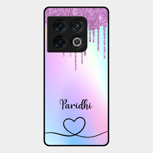 MultiColor Glitter Glass Case For Oneplus 10 Pro 5G