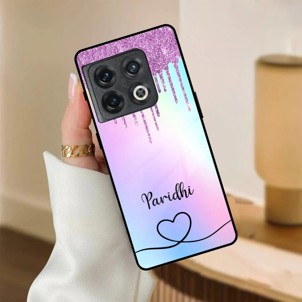 MultiColor Glitter Glass Case For OnePlus - ShopOnCliQ