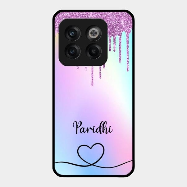 MultiColor Glitter Glass Case For Oneplus 10T 5G
