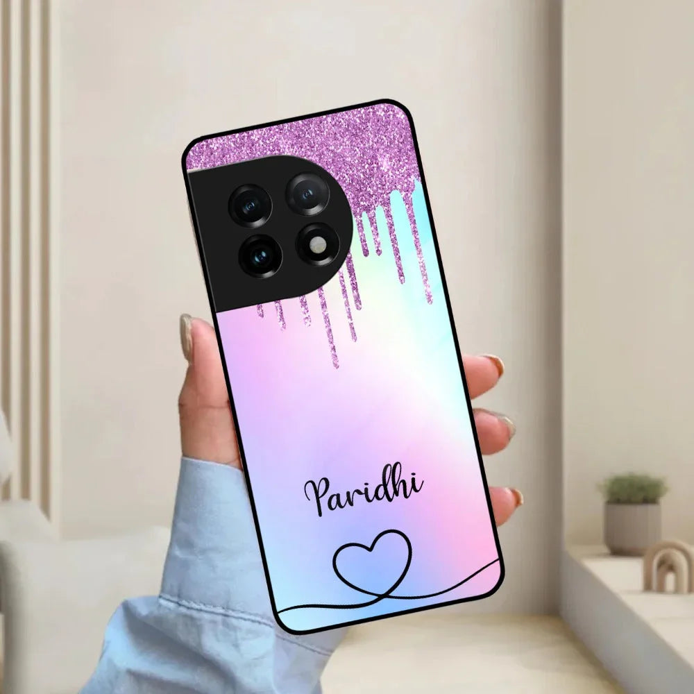 MultiColor Glitter Glass Case For OnePlus - ShopOnCliQ