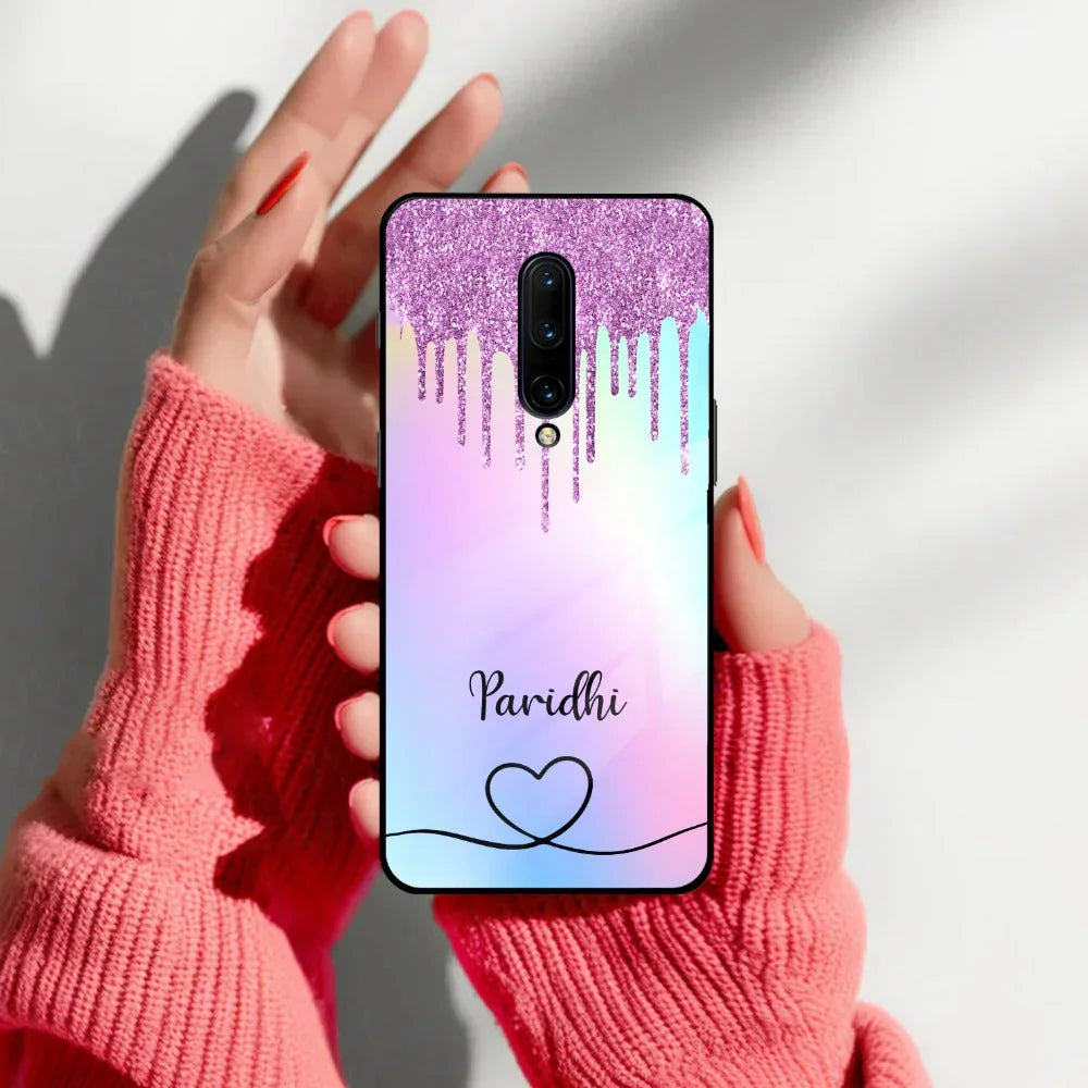 MultiColor Glitter Glass Case For OnePlus - ShopOnCliQ