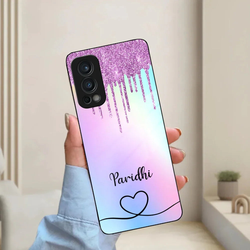 MultiColor Glitter Glass Case For OnePlus - ShopOnCliQ