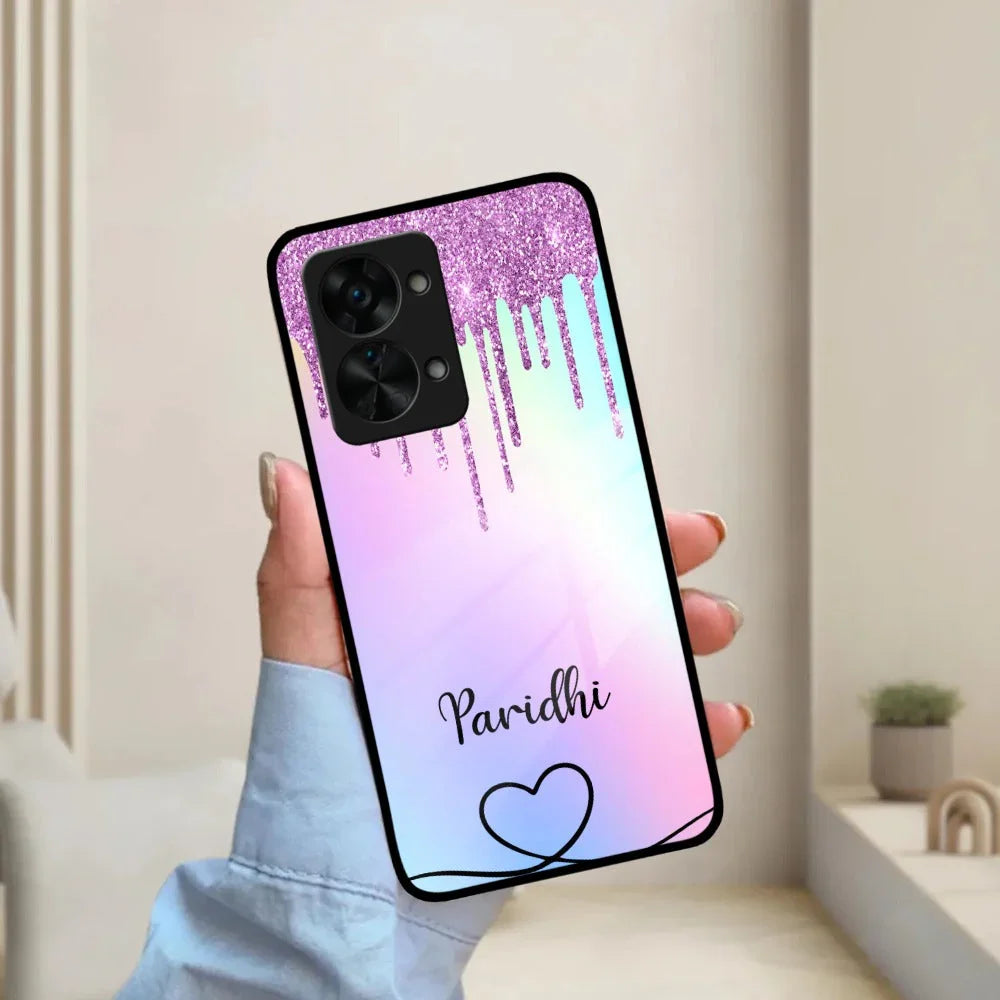 MultiColor Glitter Glass Case For OnePlus - ShopOnCliQ