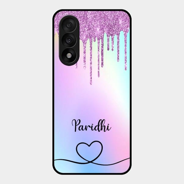 MultiColor Glitter Glass Case For Oneplus Nord 5 5G
