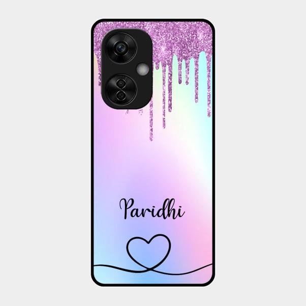 MultiColor Glitter Glass Case For Oneplus Nord Ce 3 Lite 5G