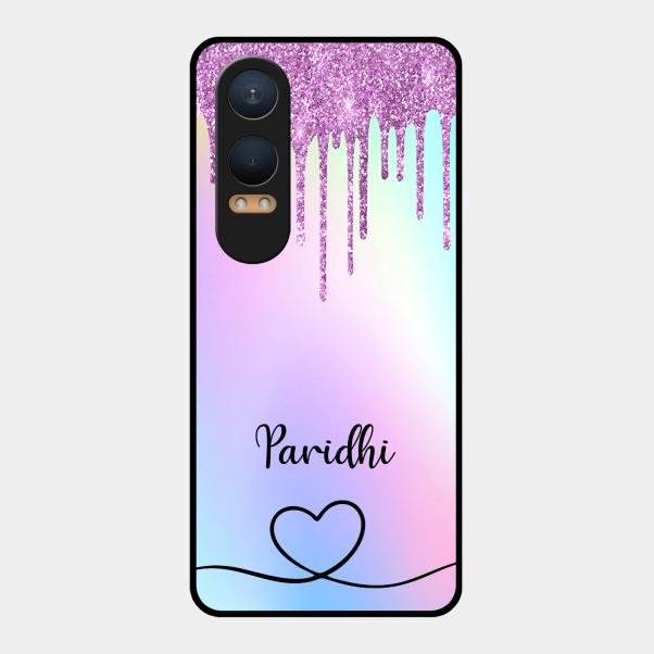 MultiColor Glitter Glass Case For Oneplus Nord Ce 4 Lite 5G