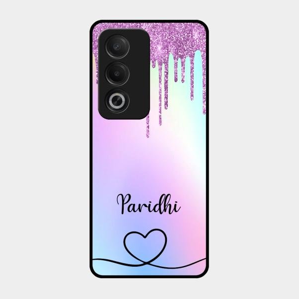 MultiColor Glitter Glass Case For Oppo A3 Pro 5G