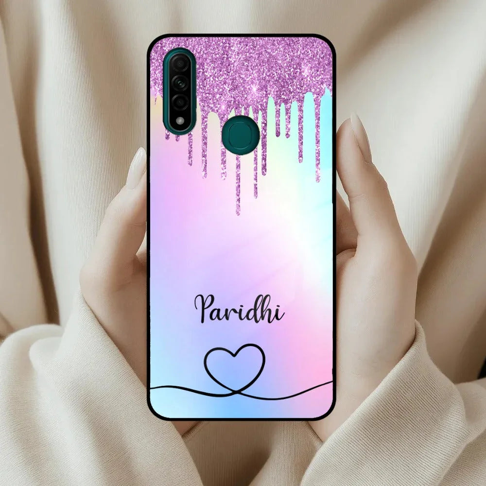 MultiColor Glitter Glass Case For Oppo - ShopOnCliQ