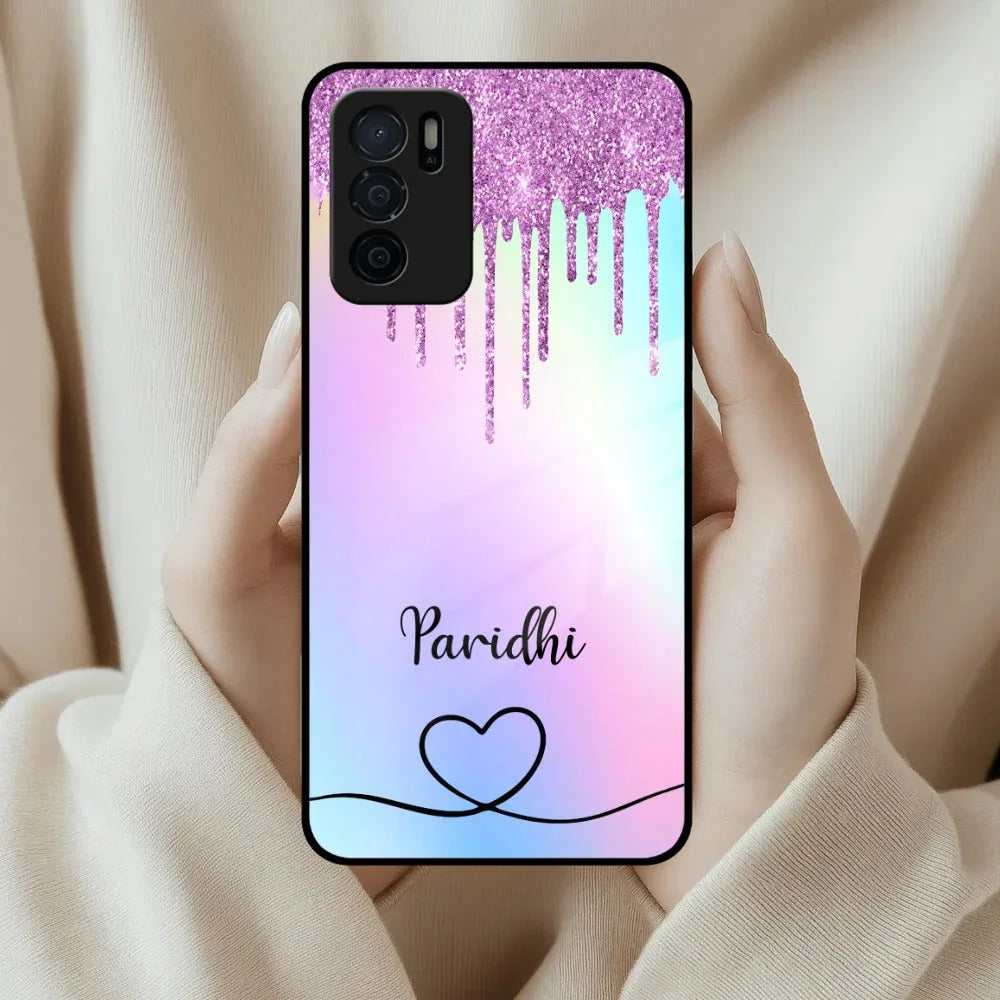 MultiColor Glitter Glass Case For Oppo - ShopOnCliQ