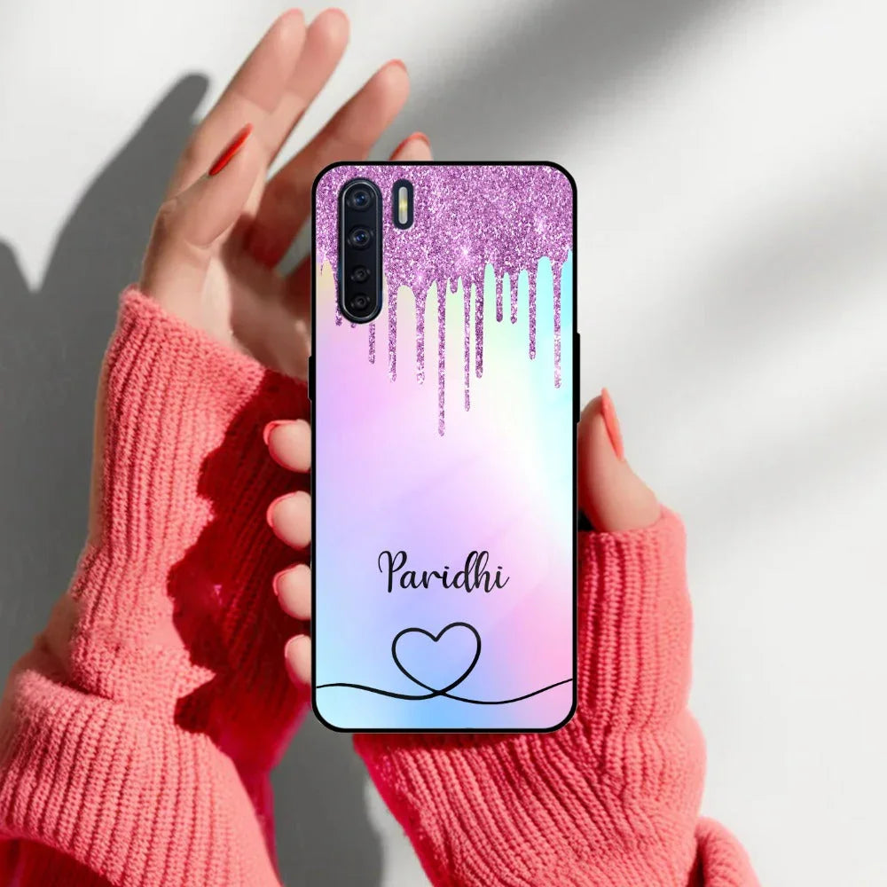 MultiColor Glitter Glass Case For Oppo - ShopOnCliQ