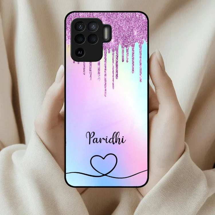 MultiColor Glitter Glass Case For Oppo - ShopOnCliQ