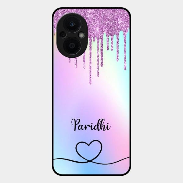 MultiColor Glitter Glass Case For Oppo F21S Pro 5G