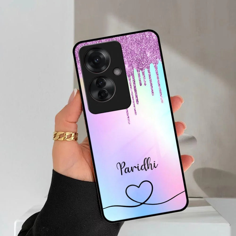 MultiColor Glitter Glass Case For Oppo - ShopOnCliQ