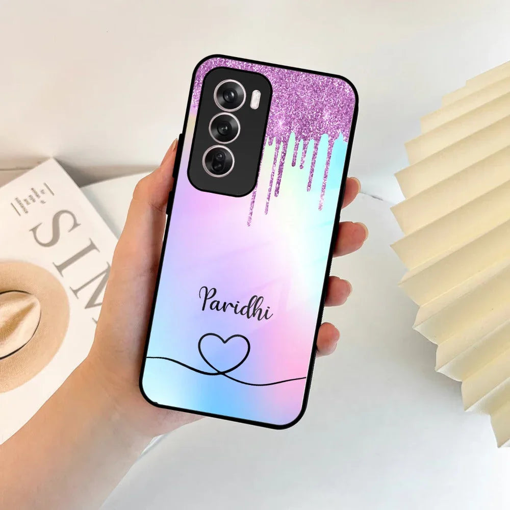 MultiColor Glitter Glass Case For Oppo - ShopOnCliQ