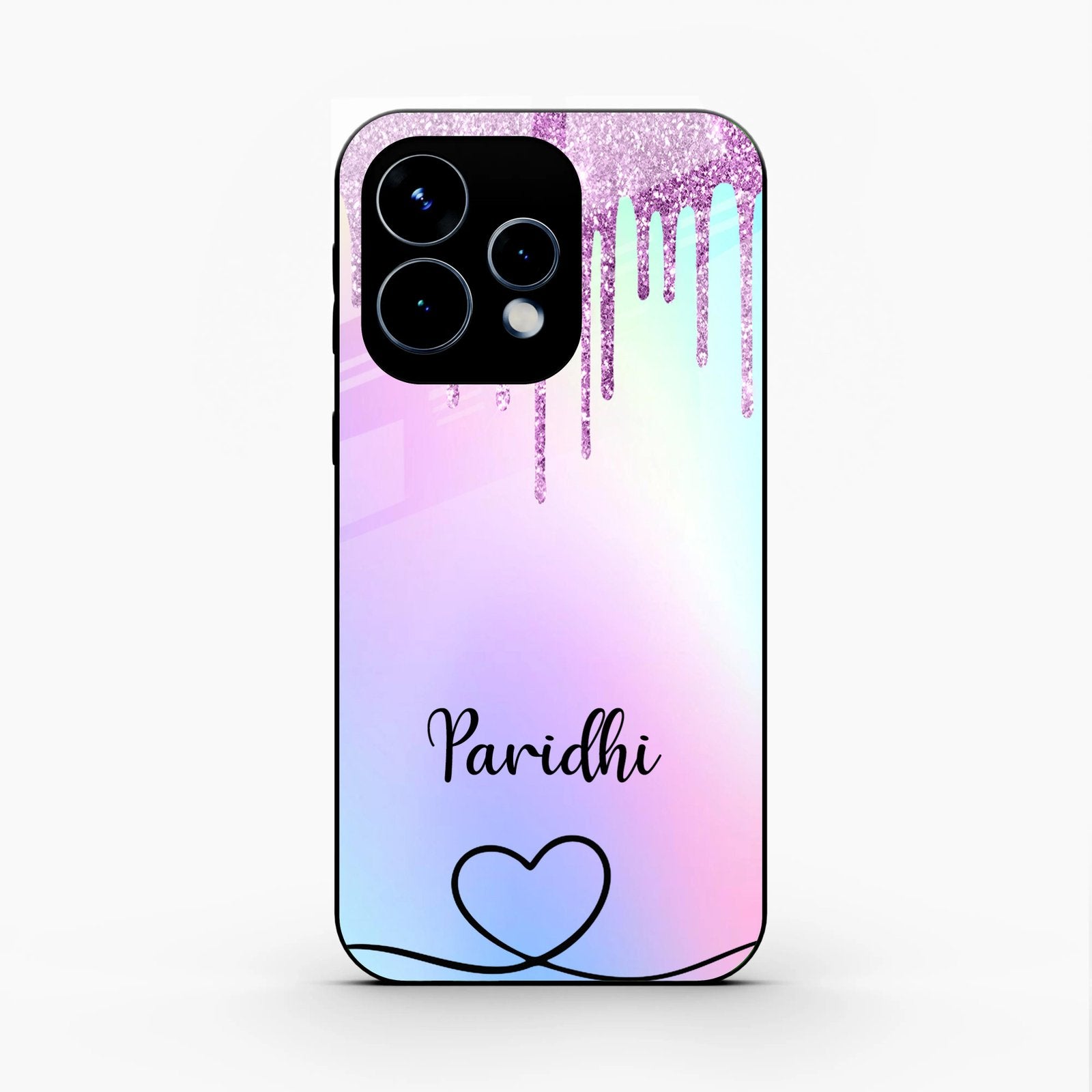 MultiColor Glitter Glass Case For Oppo Reno 15 5G