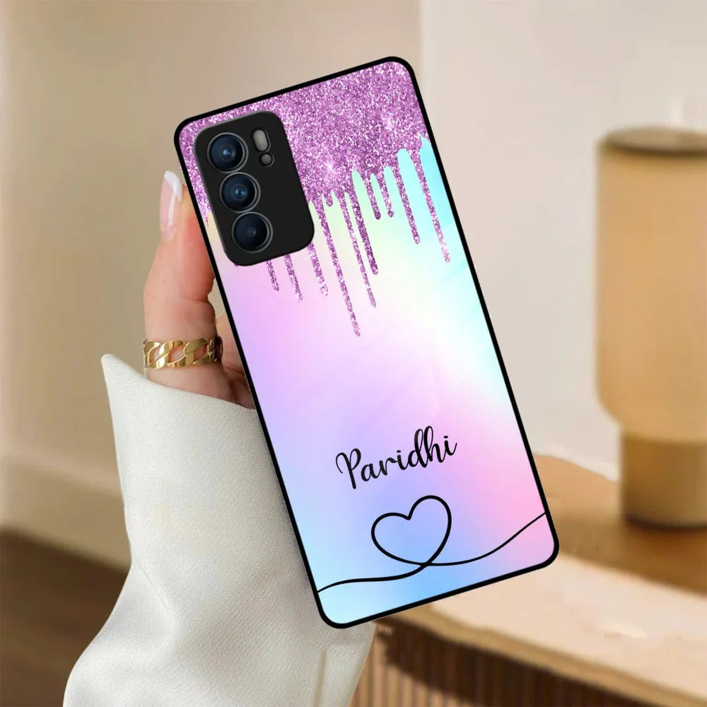 MultiColor Glitter Glass Case For Oppo - ShopOnCliQ