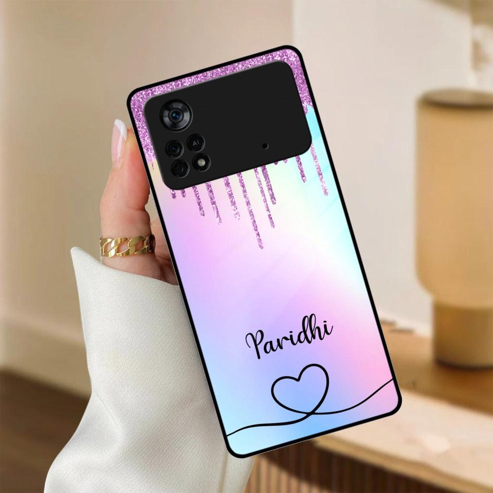 MultiColor Glitter Glass Case For Poco - ShopOnCliQ