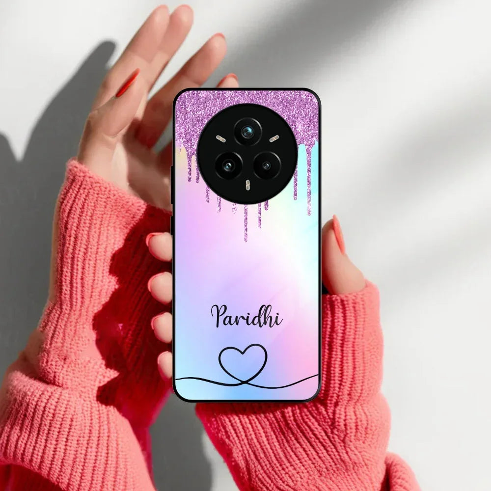 MultiColor Glitter Glass Case For Realme/Narzo - ShopOnCliQ