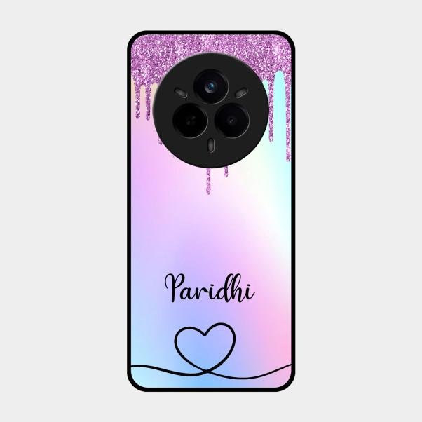 MultiColor Glitter Glass Case For Realme 14 Pro Plus 5G