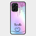 MultiColor Glitter Glass Case For Realme C33 2023