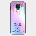 MultiColor Glitter Glass Case For Redmi Note 10 Lite
