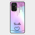 MultiColor Glitter Glass Case For Redmi Note 10 Pro Max