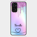 MultiColor Glitter Glass Case For Redmi Note 11
