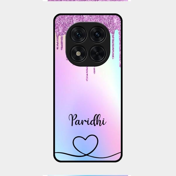 MultiColor Glitter Glass Case For Redmi Note 14 Pro 5G