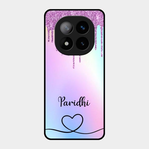 MultiColor Glitter Glass Case For Redmi Note 14 Pro Plus 5G