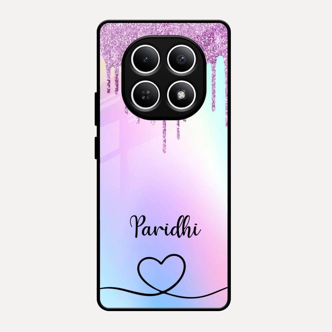 MultiColor Glitter Glass Case For Redmi Note 15 5G
