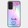 MultiColor Glitter Glass Case For Samsung Galaxy A34 5G