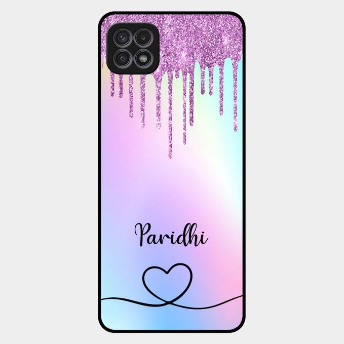 MultiColor Glitter Glass Case For Samsung Galaxy F42 5G