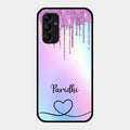 MultiColor Glitter Glass Case For Samsung Galaxy M14 5G