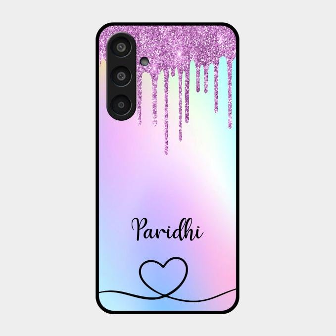MultiColor Glitter Glass Case For Samsung Galaxy M35 5G