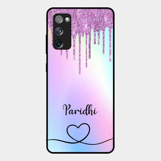 MultiColor Glitter Glass Case For Samsung Galaxy S20 Fe 5G