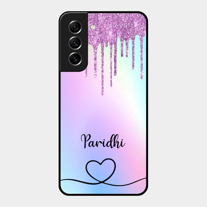 MultiColor Glitter Glass Case For Samsung Galaxy S21 Fe 5G