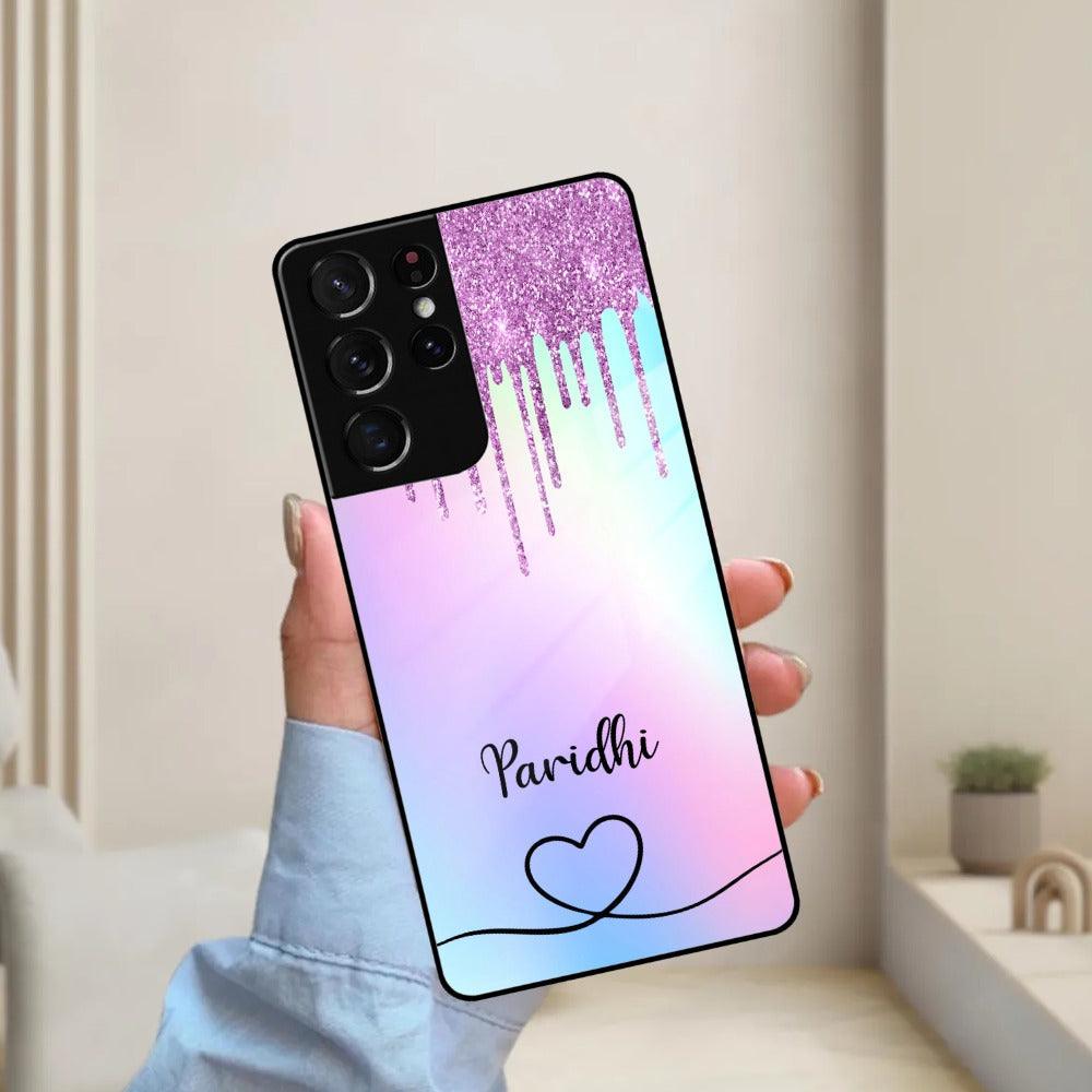 MultiColor Glitter Glass Case For Samsung - ShopOnCliQ